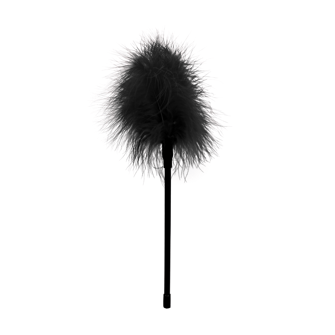 Federkitzler Ouch Black and White Schwarz 27 cm – Ansicht 4