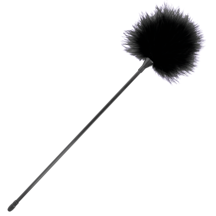 Federkitzler Schwarz 42 cm
