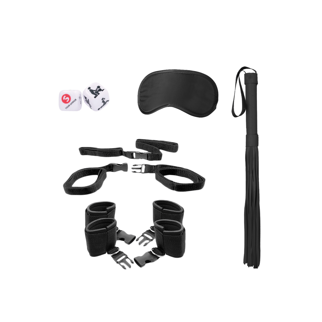 Fesselset Ouch Black and White für Bettpfosten Schwarz – Ansicht 4