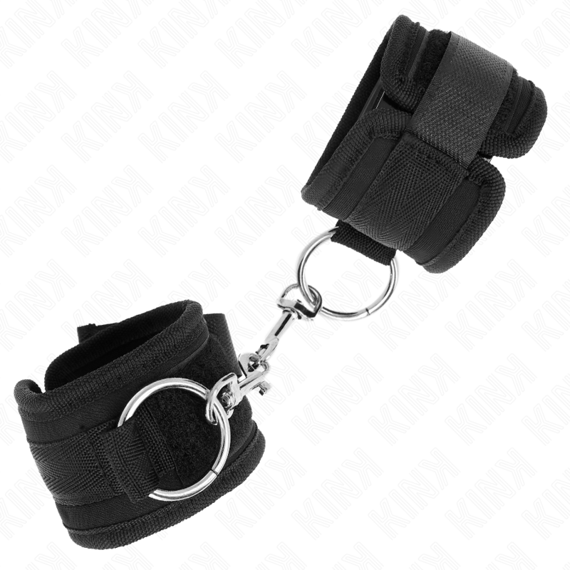 Fesselset Handgelenkfesseln Schwarz Verstellbar 18 cm – Ansicht 3