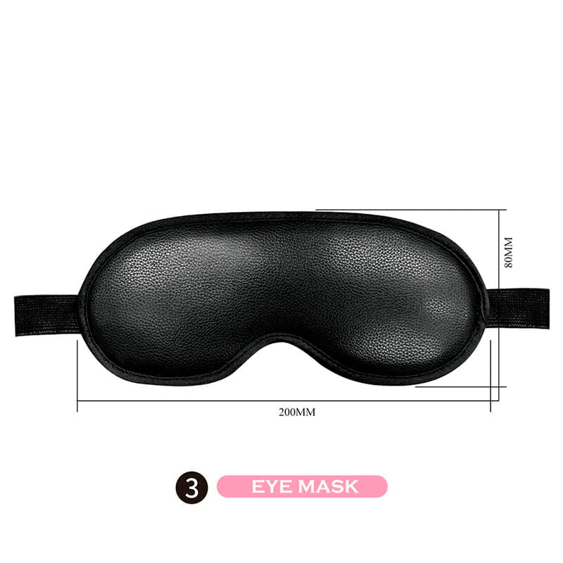 Fesselset Pretty Love BDSM 8-teilig Schwarz – Ansicht 4