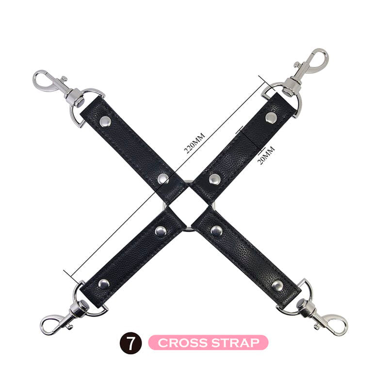 Fesselset Pretty Love BDSM 8-teilig Schwarz – Ansicht 5