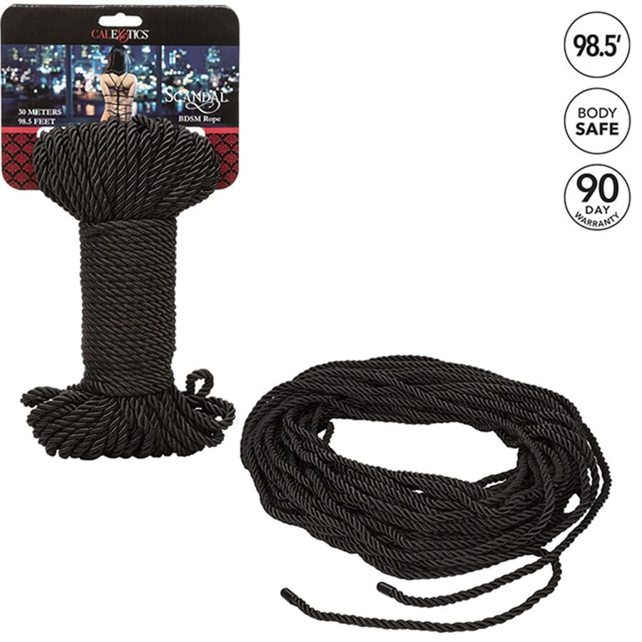 Fesselset Scandal Schwarzes BDSM-Seil 30 M