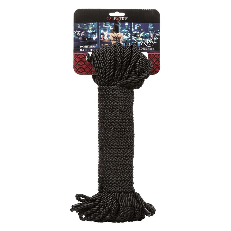 Fesselset Scandal Schwarzes BDSM-Seil 50 M