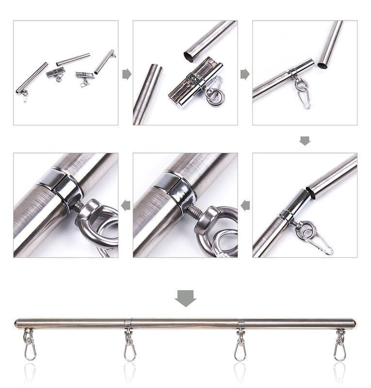 Fetisch-Toy Führungsstange 4 Haken