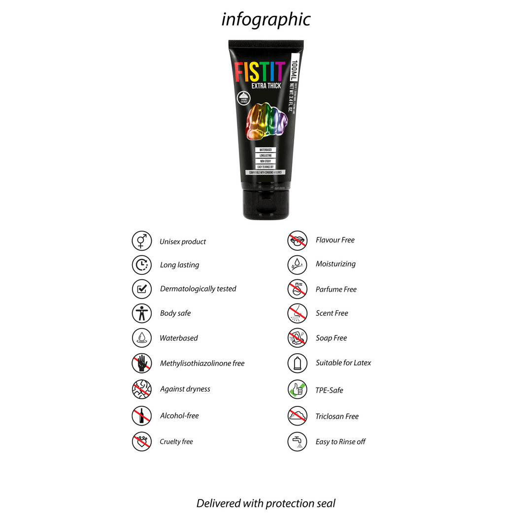Fisting Anal Gleitgel extra dickflüssig Regenbogen 100 ml