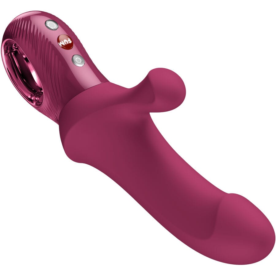 Rabbit-Vibrator Bi Stronic Curve Thrusting Rabbit Pulsators Wine Red Transparent.1