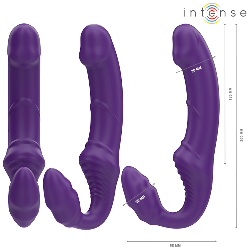 G-Punkt-Vibrator Jill Doppelvibrator Lila Fernbedienung 20 x 3 cm