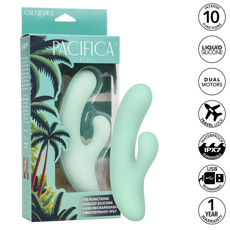 G-Punkt-Vibrator Pacifica Fiji 10 Vibrationen Türkis 10,25 x 3,75 cm – Ansicht 2