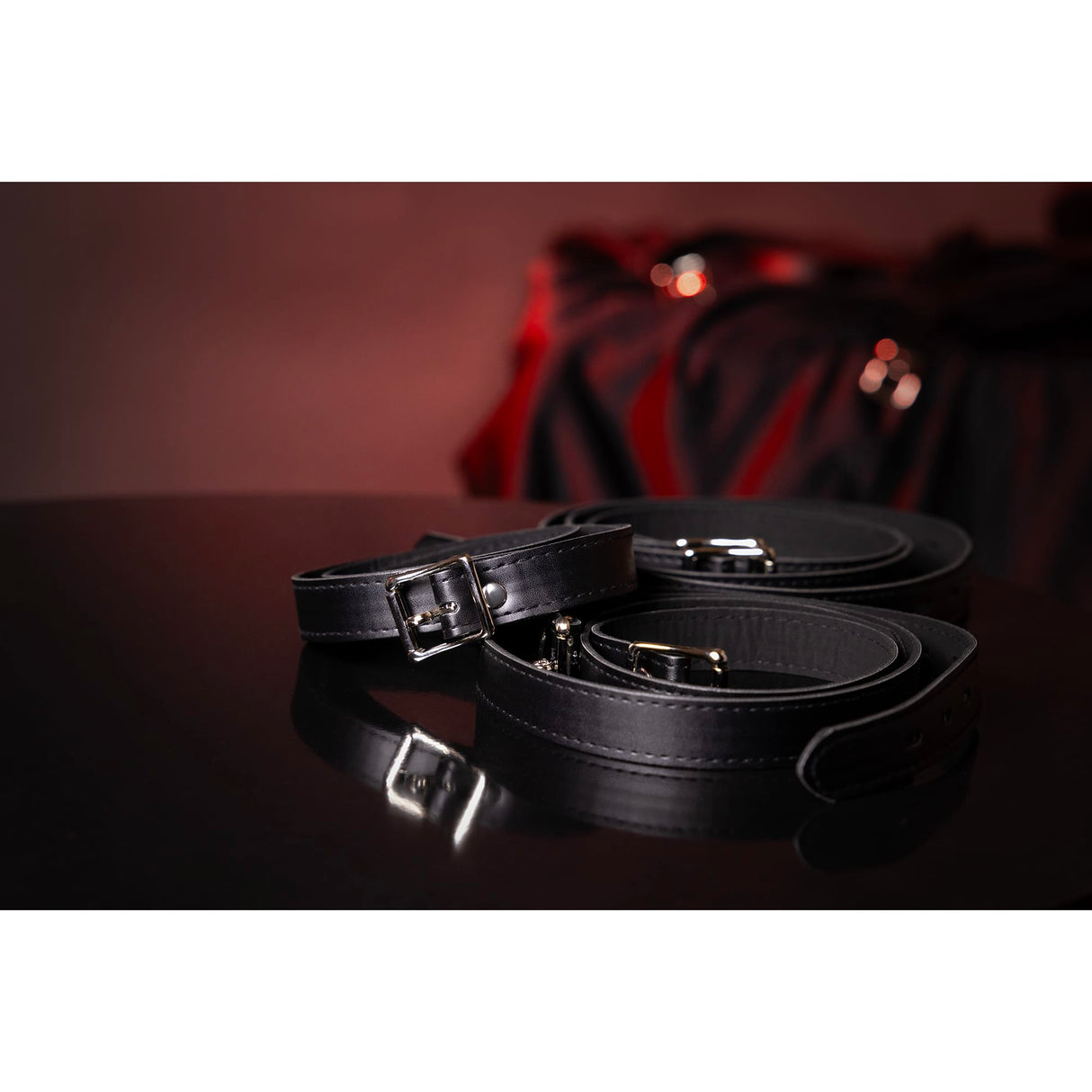 Bondage-Gurte Ouch für den Ganzkörper aus PU-Leder Schwarz – Ansicht 5
