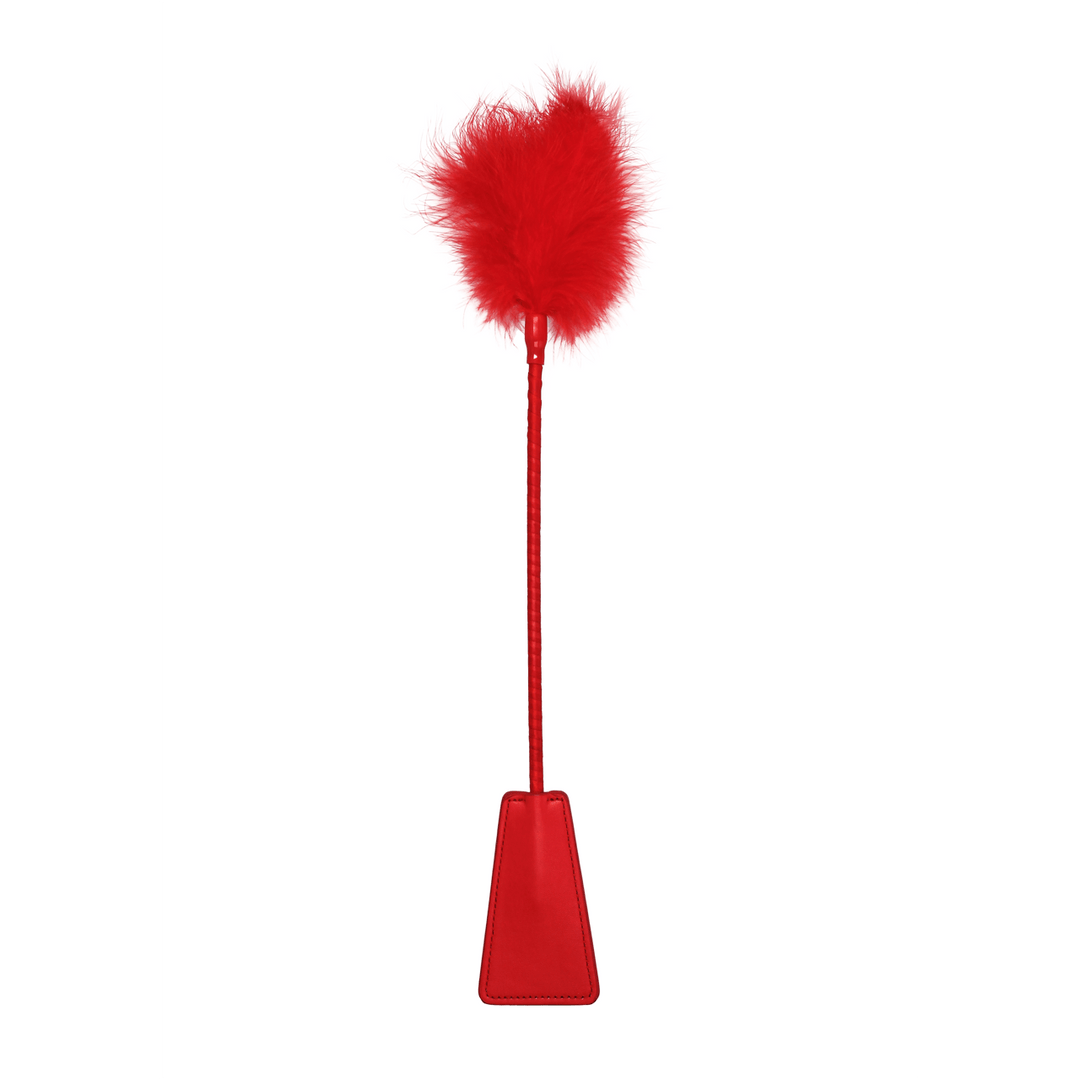 Gerte Ouch mit Federpuschel Rot 47 x 6,5 cm