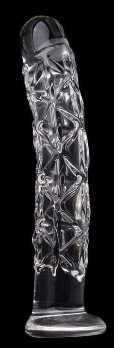 Glasdildo Kryptonith 18 x 3,2 cm