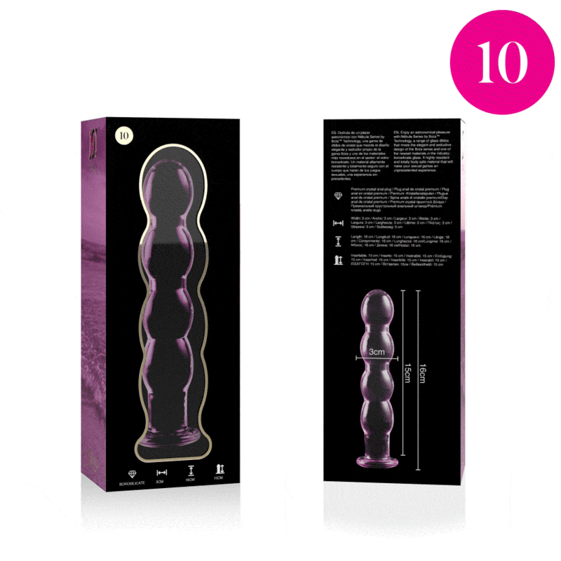 Glasdildo Modell 10 Rosa 16,5 cm – Ansicht 4