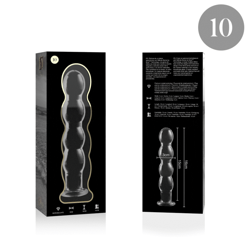 Glasdildo Modell 10 Transparent 16,5 cm – Ansicht 4