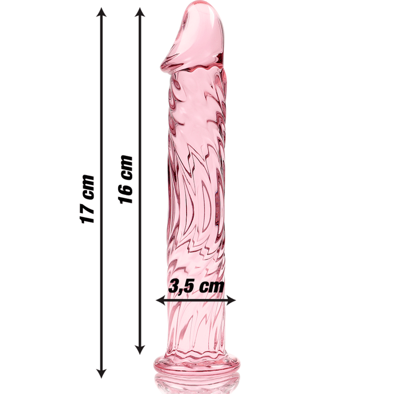 Glasdildo Modell 12 Rosa 17 cm – Ansicht 3