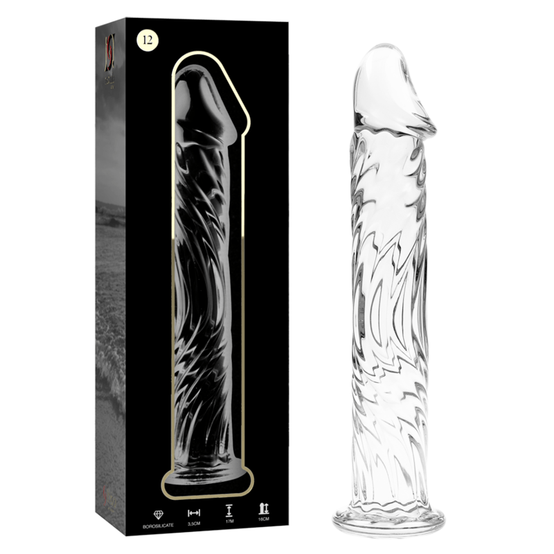 Glasdildo Modell 12 Transparent 17 cm