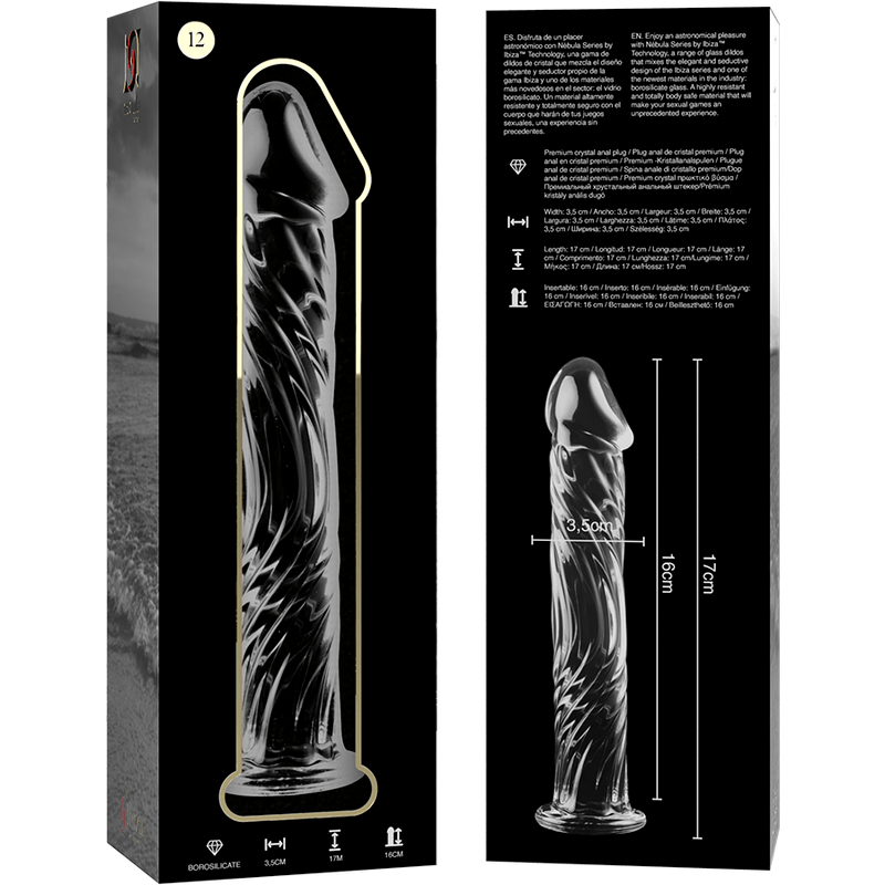 Glasdildo Modell 12 Transparent 17 cm – Ansicht 5