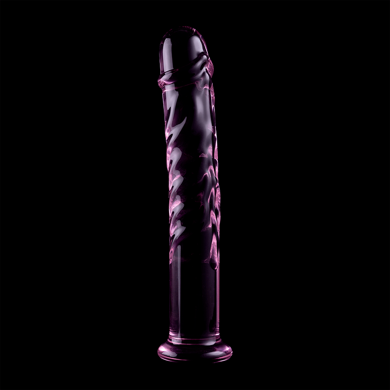 Glasdildo Modell 16 Borosilikatglas Rosa -x 18,5 cm