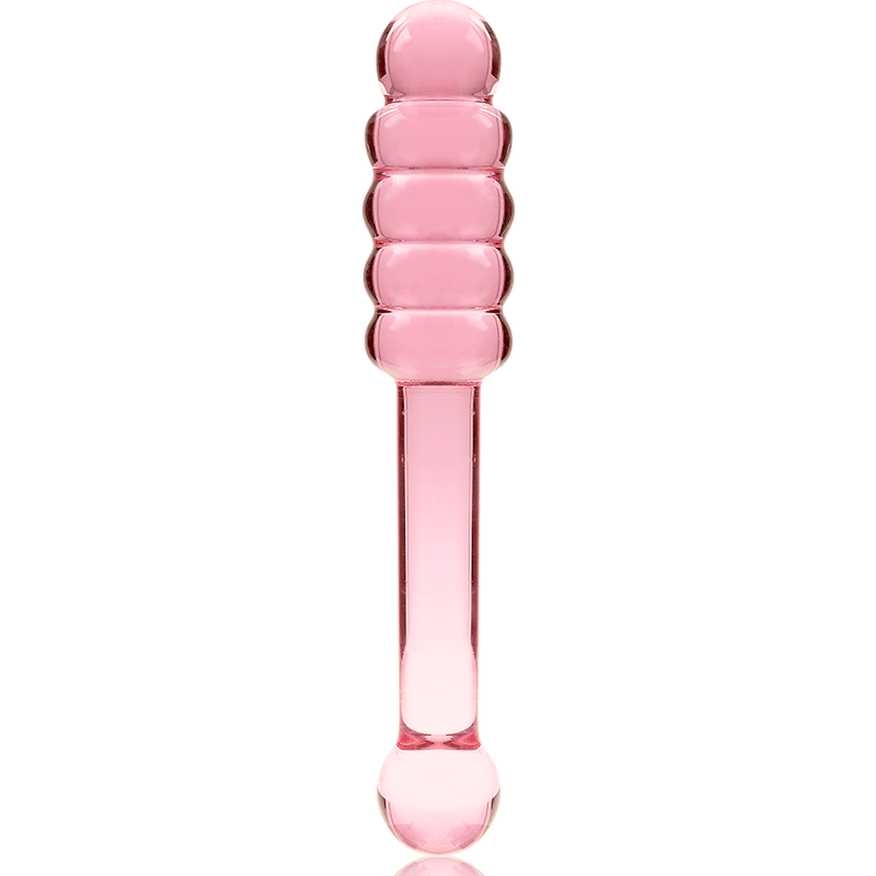 Glasdildo Modell 20 Borosilikatglas Rosa -x 20,5 cm