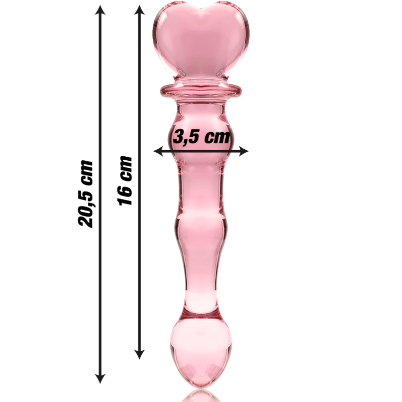 Glasdildo Modell 21 Rosa 20,5 cm – Ansicht 3