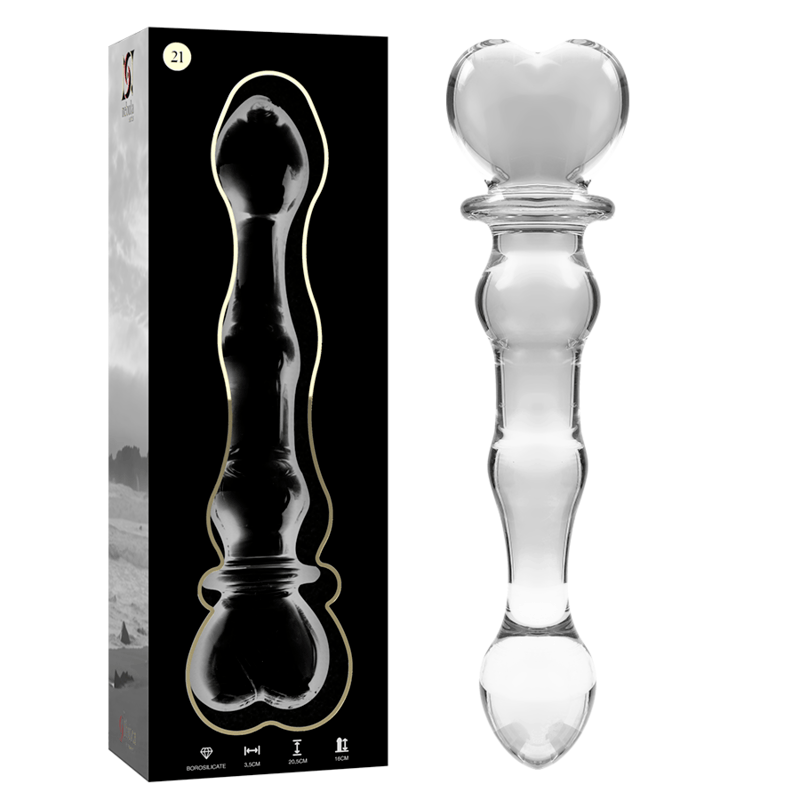 Glasdildo Modell 21 Transparent 20,5 cm