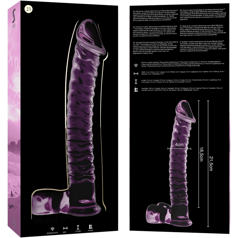 Glasdildo Modell 23 Rosa 21,5 cm – Ansicht 5