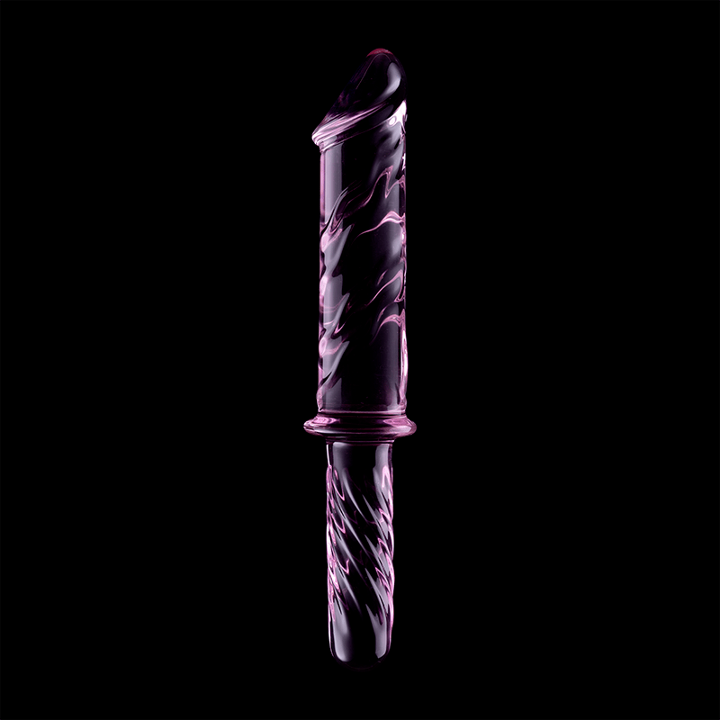 Glasdildo Modell 24 Borosilikatglas Rosa -x 28,5 cm