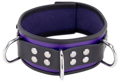 Halsband 3 D-Ring Lila