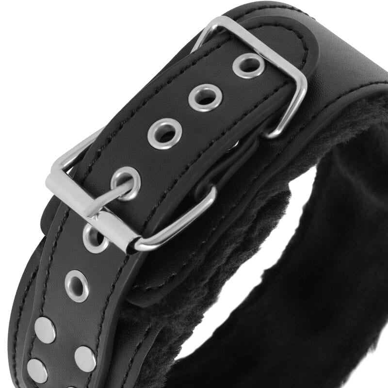 Halsband gefüttert mit Titankette Schwarz – Ansicht 5
