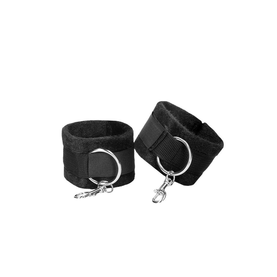 Hogtie-Set Ouch Black and White mit vier Klettmanschetten 50 cm Schwarz – Ansicht 4