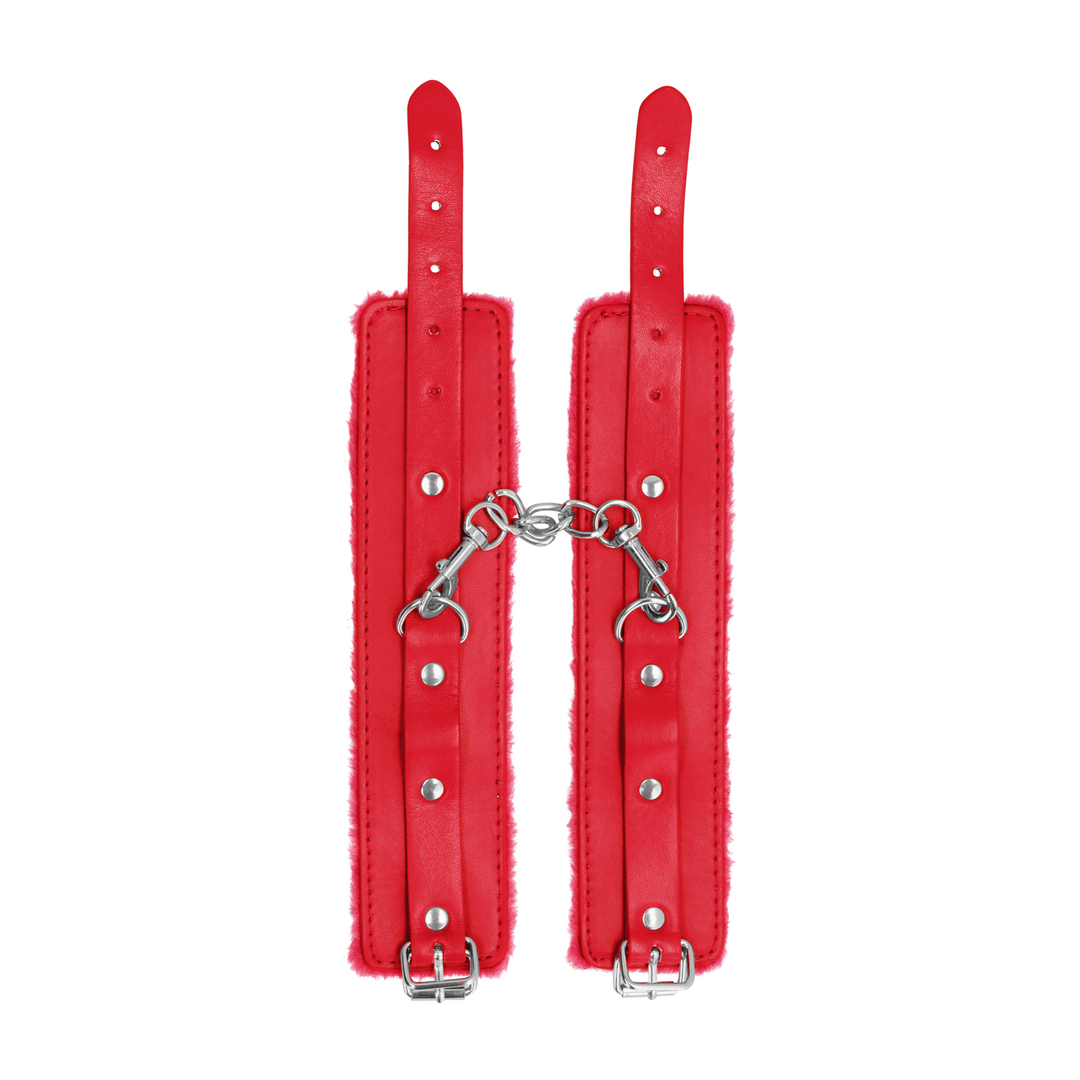 Handfesseln Ouch Premium mit Plüschfutter in zwei Farben 30 cm – Ansicht 6