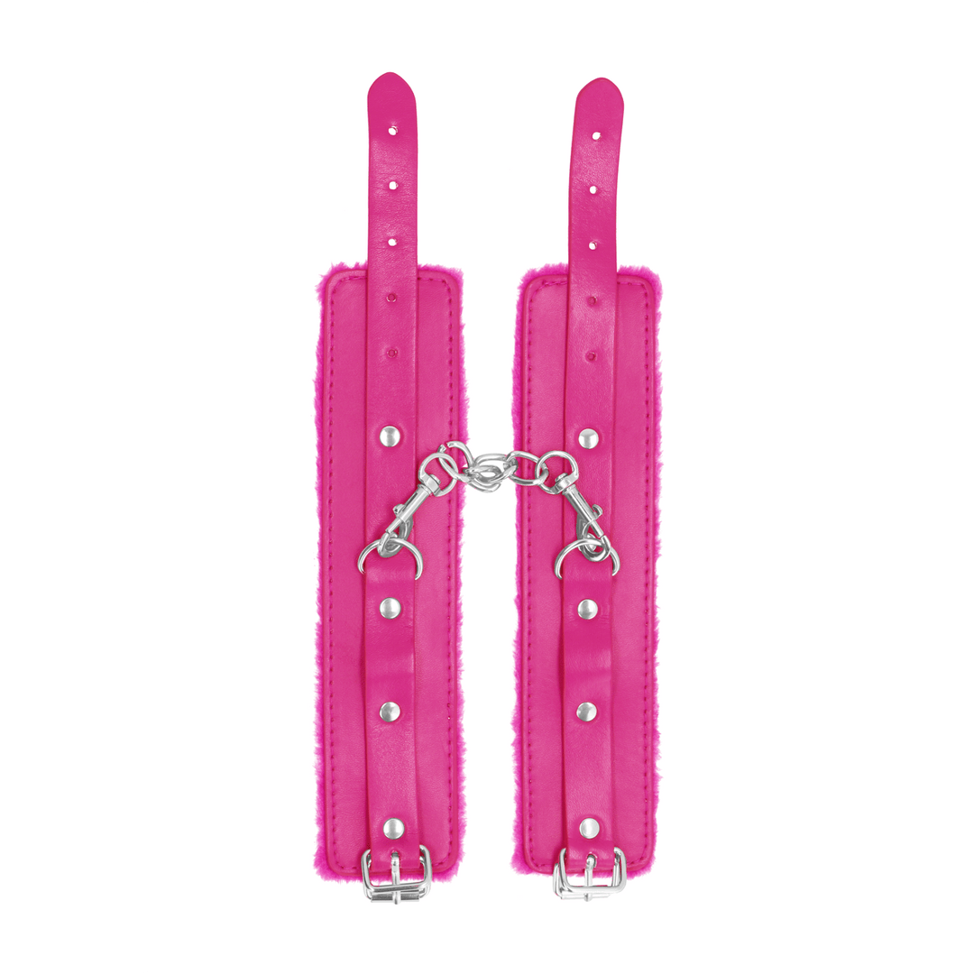 Handfesseln Ouch Premium mit Plüschfutter in zwei Farben 30 cm – Ansicht 3