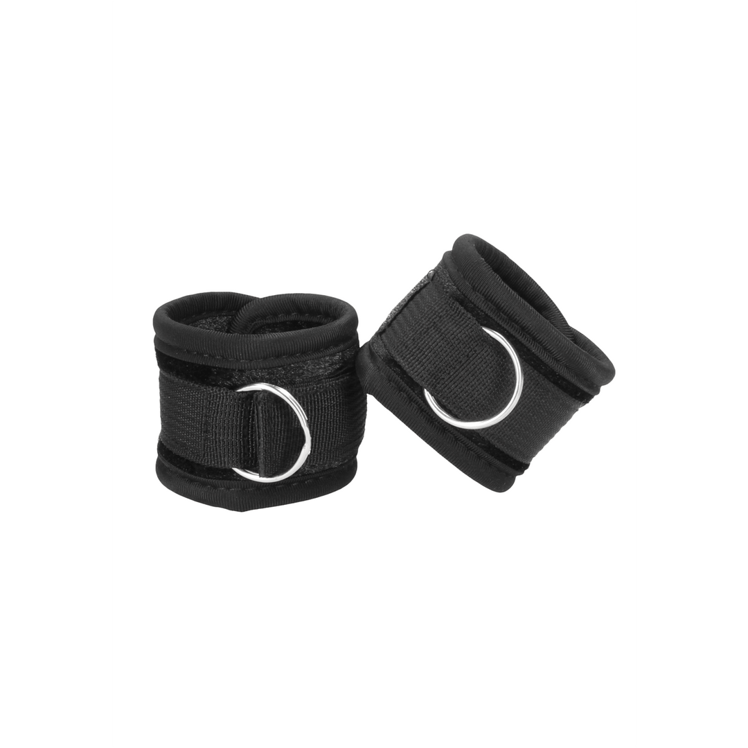 Handfesseln Ouch aus Samt mit Klettverschluss 33 cm Schwarz – Ansicht 4
