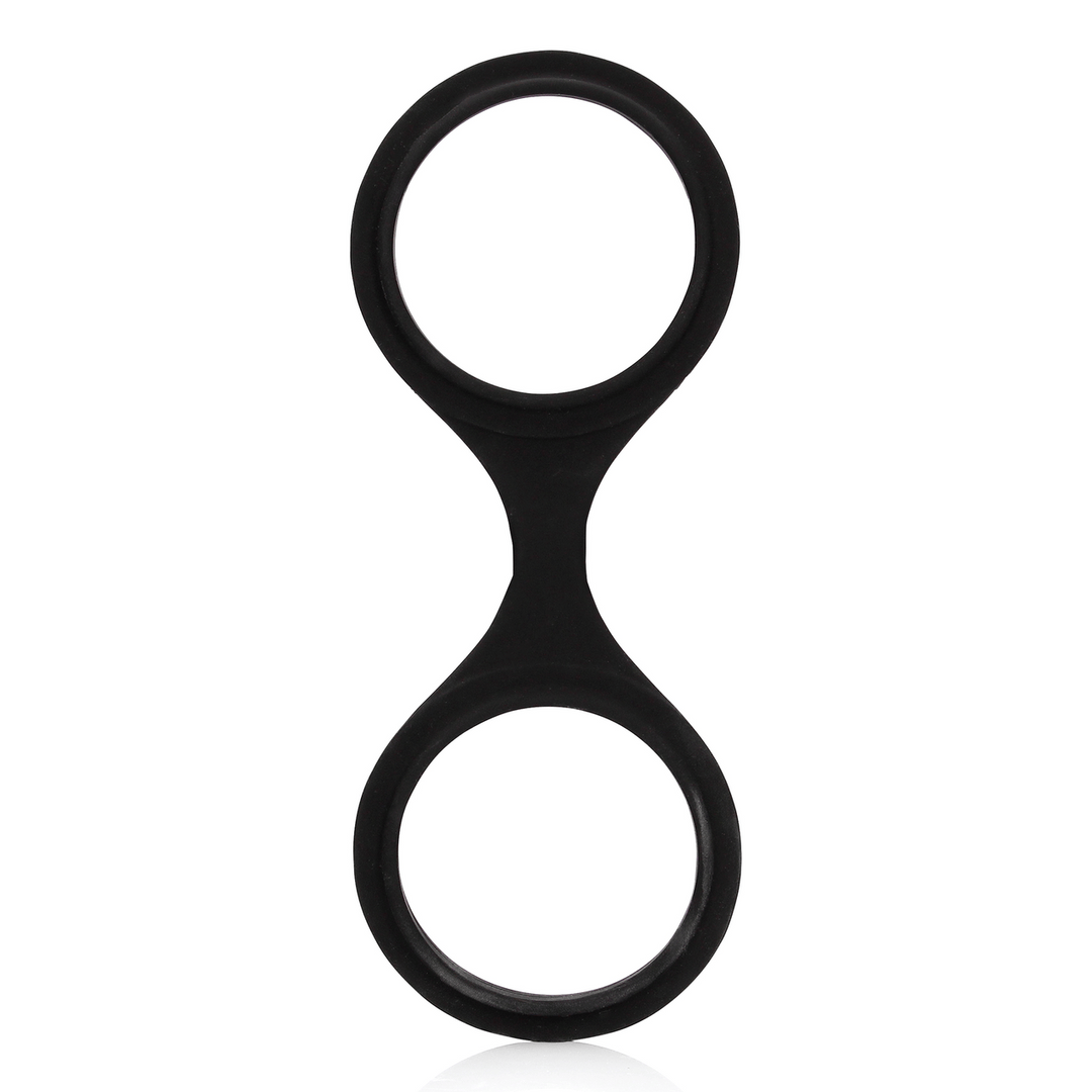 Handfesseln Ouch aus Silikon ohne Verschluss Schwarz 20 cm