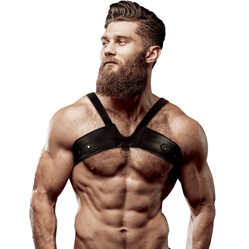 Harness Brustgurt aus Ökoleder für Herren Brigade