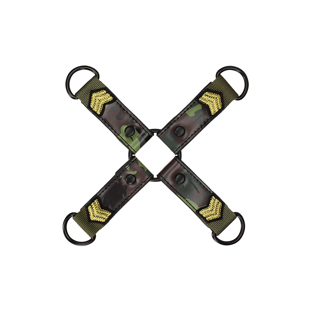 Hogtie-Kreuz Ouch im Armee-Design Grün 21,2 cm