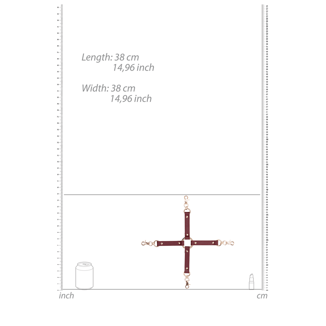 Hogtie-Kreuz Ouch in zwei Farben 38 cm – Ansicht 4