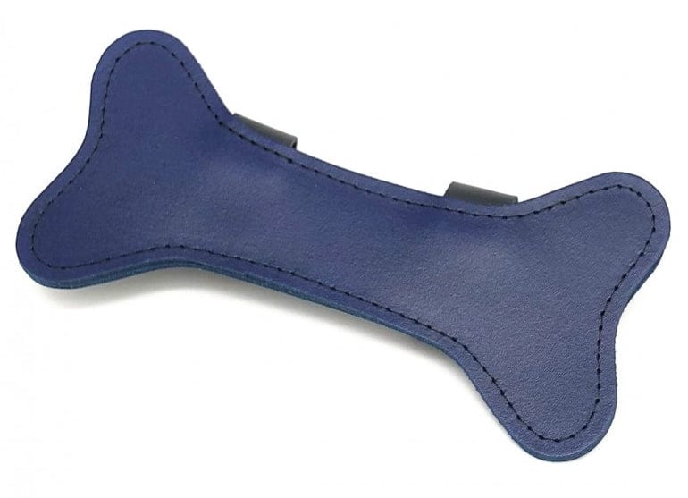 Hundeknochen Leder Blau