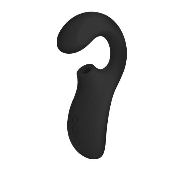 Auflegevibrator Enigma mit Doppel-Stimulation und Saugfunktion Schwarz – Ansicht 5