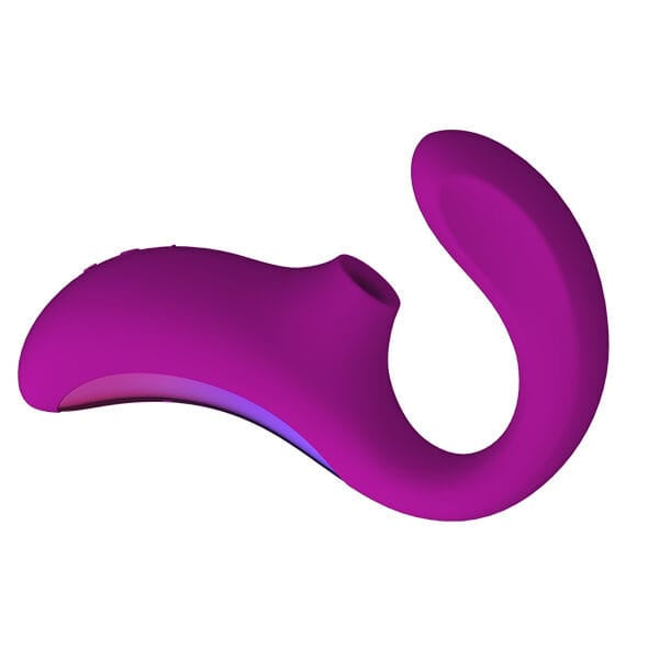 Auflegevibrator Enigma mit Doppel-Stimulation und Saugfunktion Lila – Ansicht 6