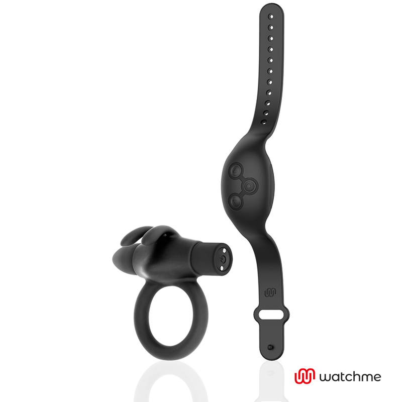 Black&Silver - Agron Cockring-Uhr mit Fernbedienung