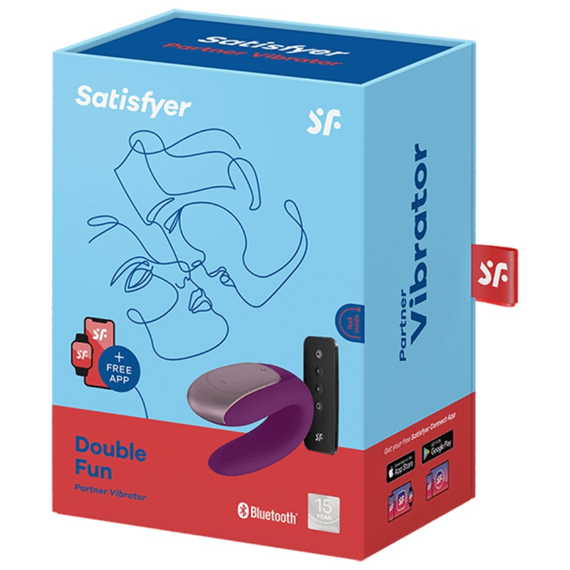 Satisfyer - Double Fun Partner Vibrator Lila