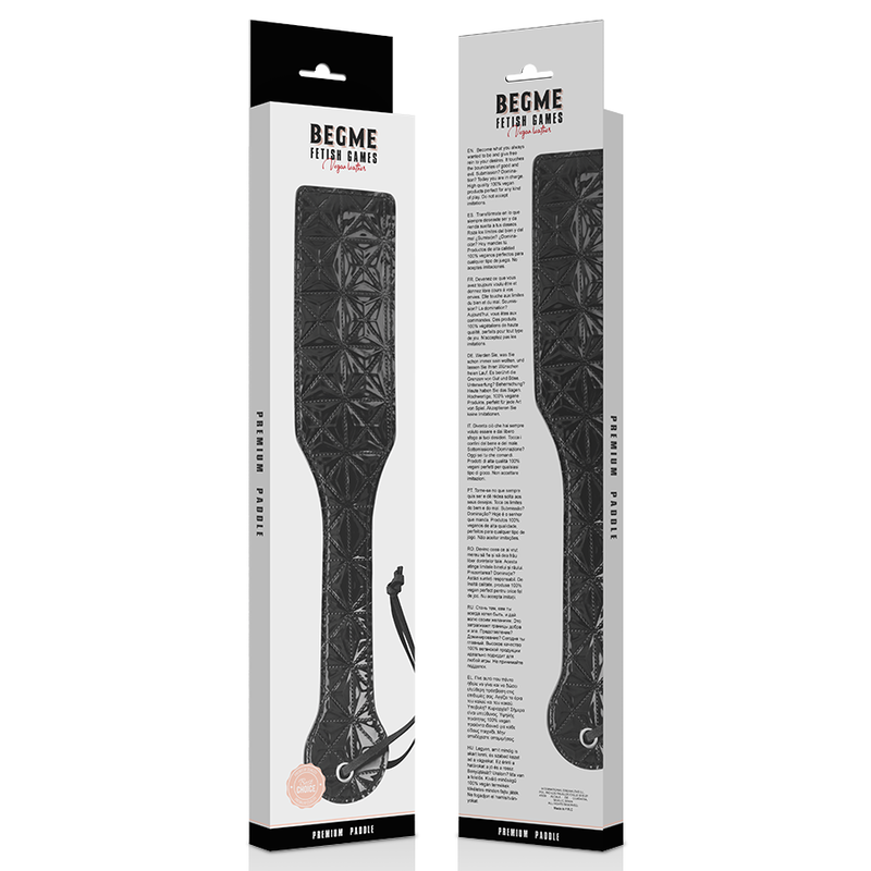 Begme - Black Edition Paddel aus Veganem Leder