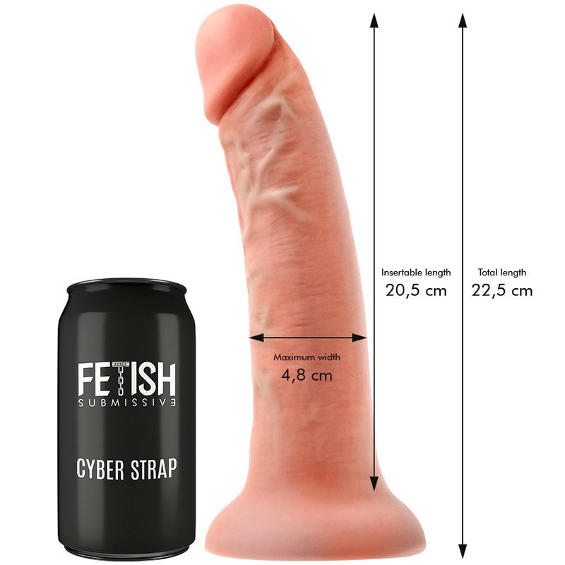 Fetish Submissive Cyber Strap - Harness mit Dildo- und Bullet-Fernbedienungs-Watchme-L-Technologie