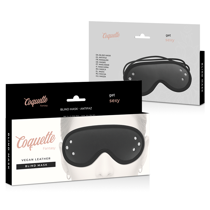 Coquette Chic Desire - Fantasy Vegane Ledermaske mit Neoprenfutter