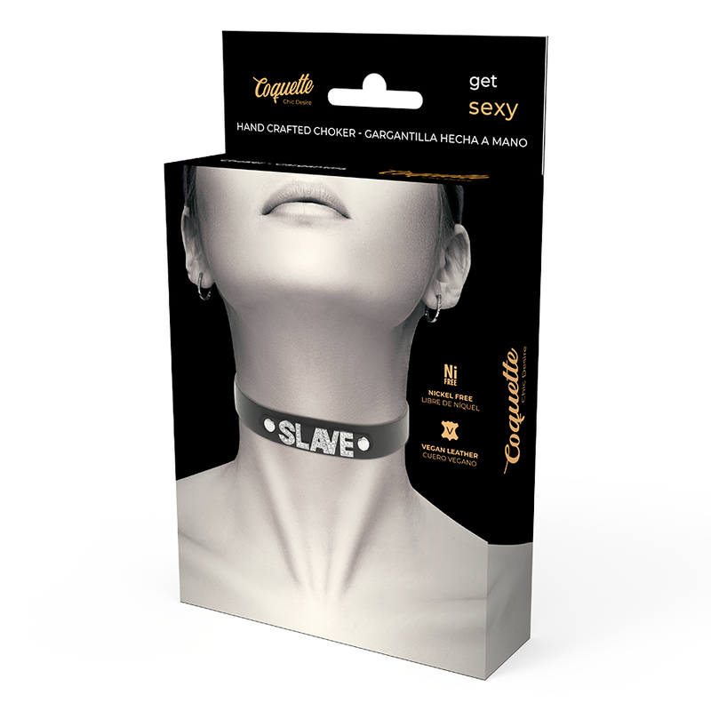 Coquette Chic Desire - Sklaven-Halsband aus Veganem Leder