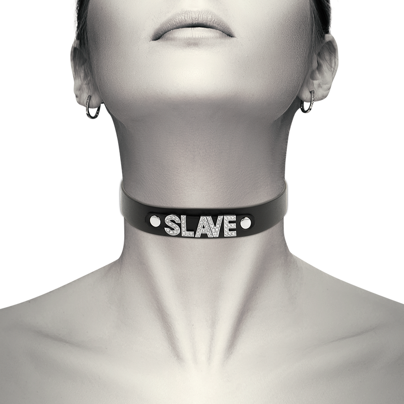 Coquette Chic Desire - Sklaven-Halsband aus Veganem Leder