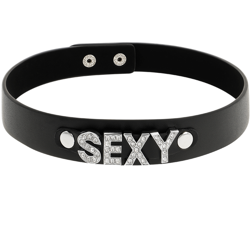 Coquette Chic Desire - Sexy Veganes Leder-Halsband
