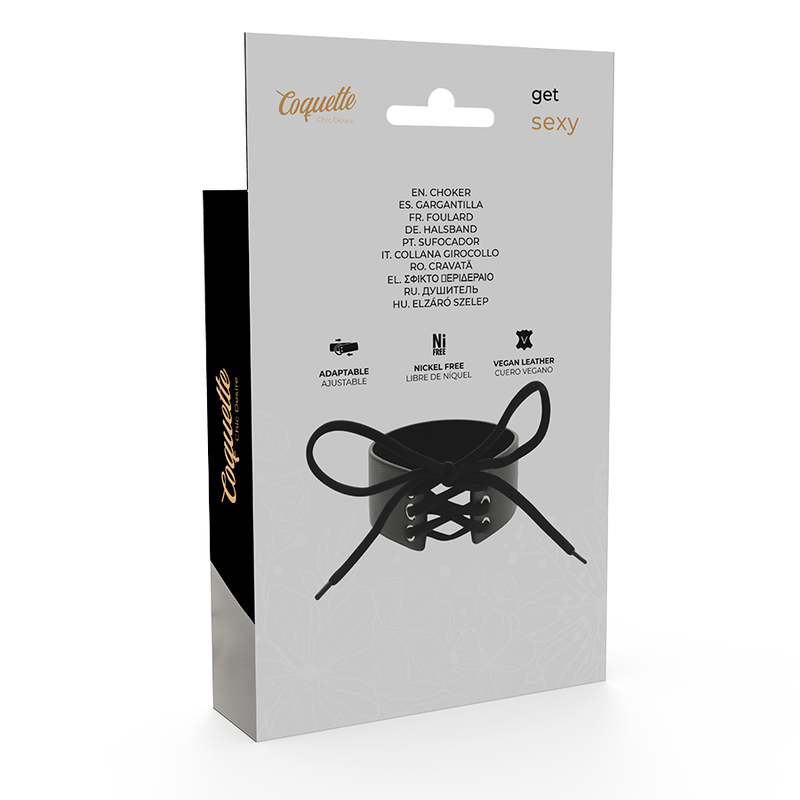 Coquette Chic Desire - Veganes Leder-Halsband