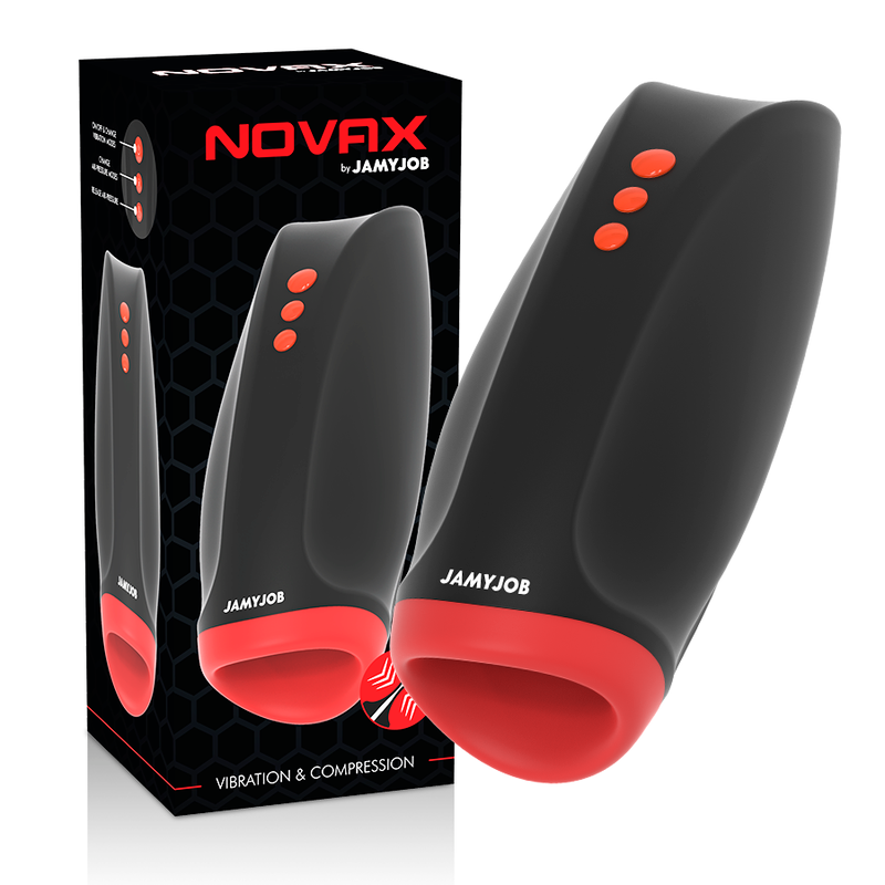 Jamyjob - Novax Masturbator mit Vibration und Kompression